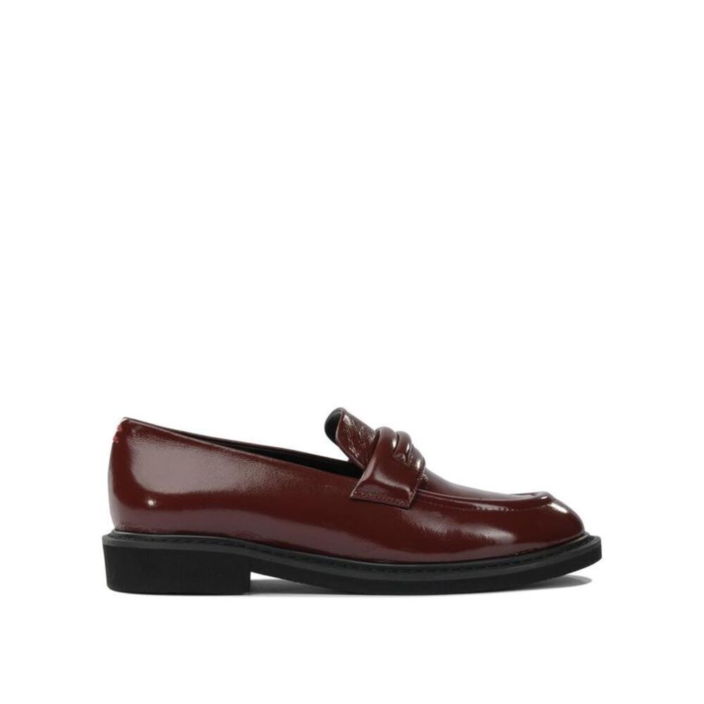 HALMANERA Women's Patent Leather Loafers Women BORDEAUX Sandals